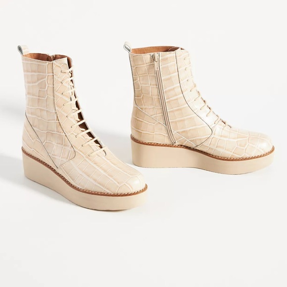 Anthropologie Shoes - Anthropologie Lace-Up Platform Boots